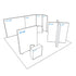 20x20 Booth Backlit Display Kit 08 - PIXLIP USA
